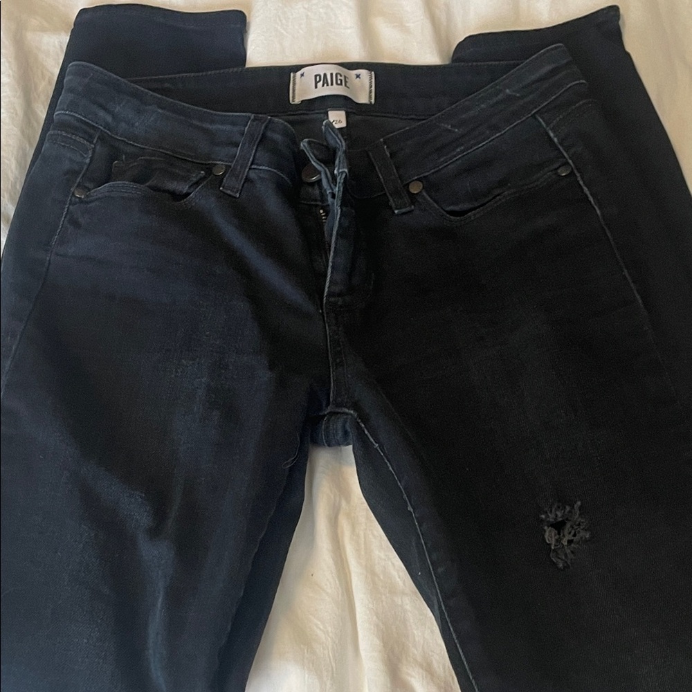 PAIGE Women's Dark Wash Skinny Jeans